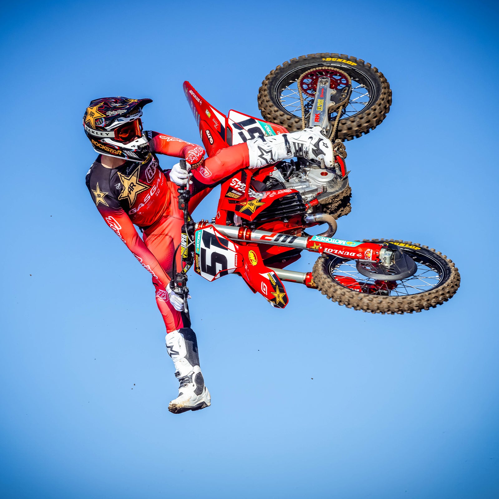 Motocross rider in New Troy Lee Designs gear